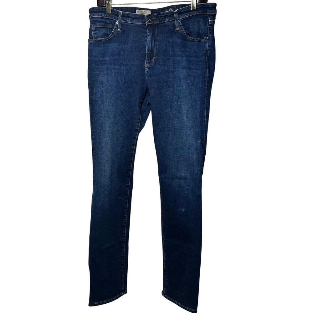 AG Adriano Goldschmied Sz 32 The Harper Essential Straight Leg Jeans Blue Denim